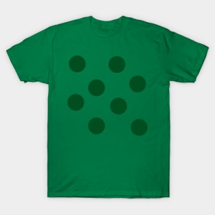 Green on Mint Polka Dots T-Shirt